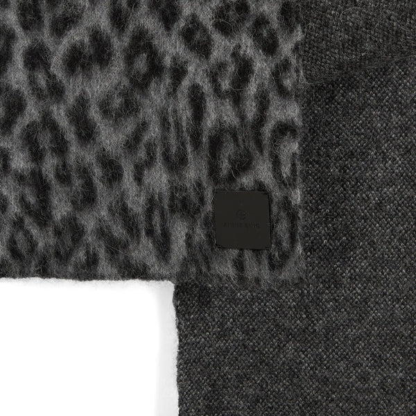 Anine Bing Hannah Scarf - Grey Leopard
