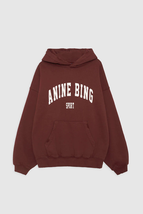 Anine Bing Harvey Sweatshirt - Dark Cherry
