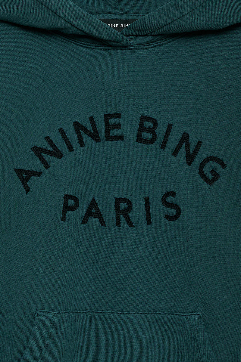 Anine Bing Harvey Sweatshirt Paris - Dark Teal