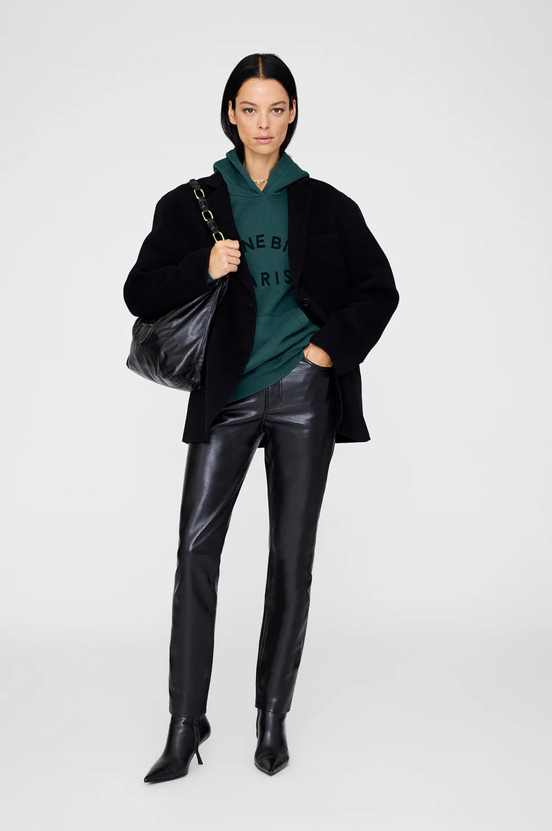 Anine Bing Harvey Sweatshirt Paris - Dark Teal
