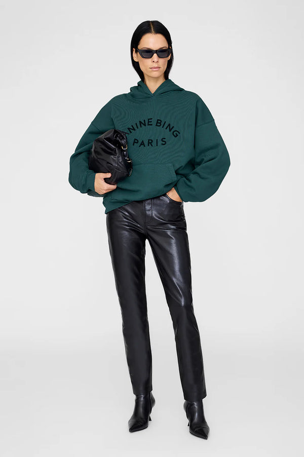 Anine Bing Harvey Sweatshirt Paris - Dark Teal