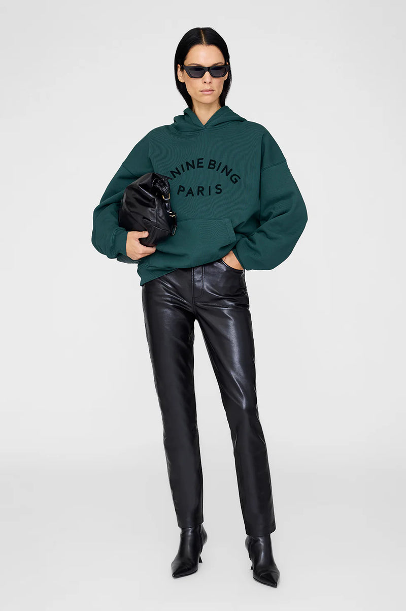 Anine Bing Harvey Sweatshirt Paris - Dark Teal