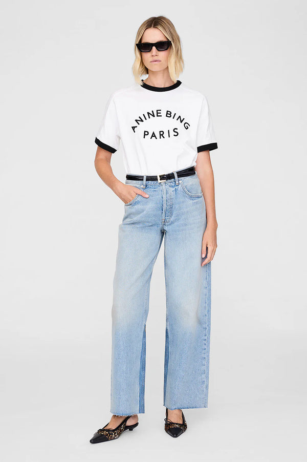 Anine Bing Jaylin Tee Paris - Ivory