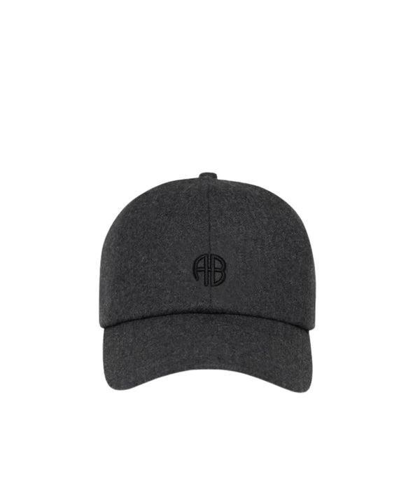 Anine Bing Jeremy Baseball Cap Ab - Dark Heather Grey Wool