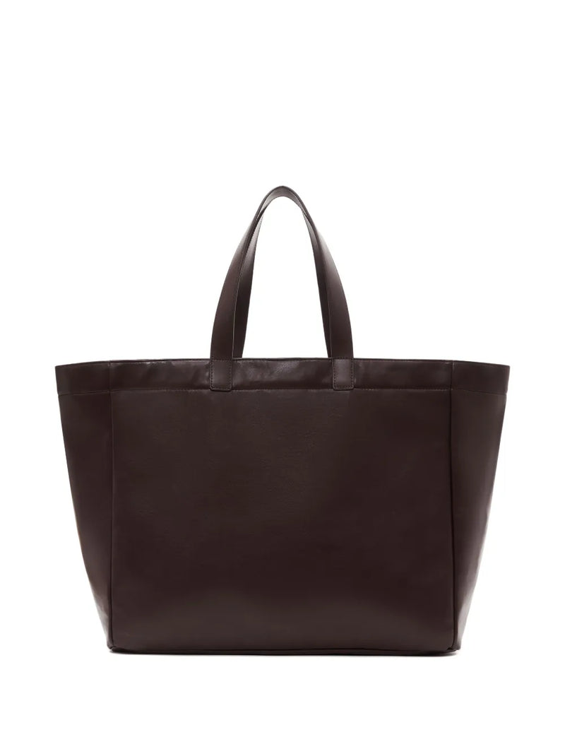 Anine Bing Large Rio Tote - Dark Brown Recycled Leather