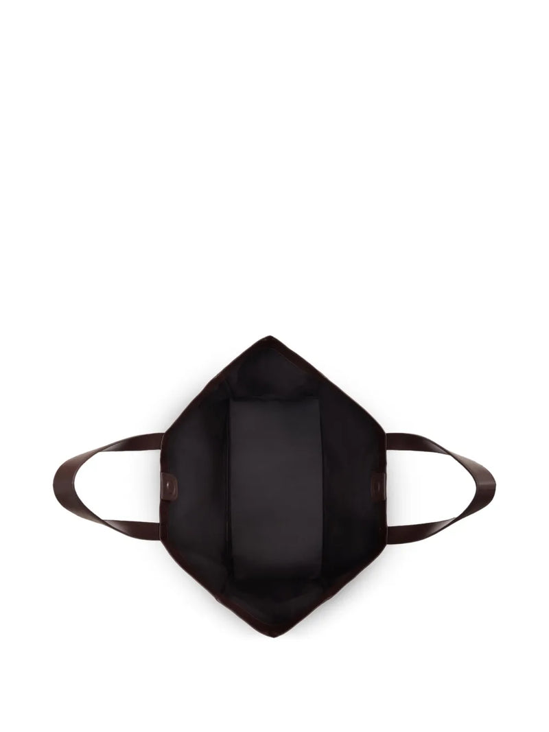 Anine Bing Large Rio Tote - Dark Brown Recycled Leather