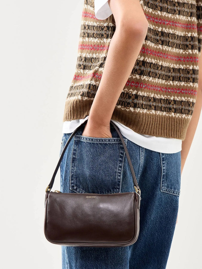 Anine Bing Mini Elly Bag - Dark Brown