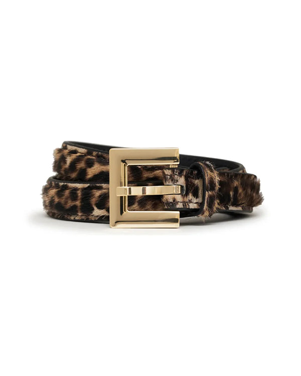 Anine Bing Nicola Belt - Leopard Calf Hair