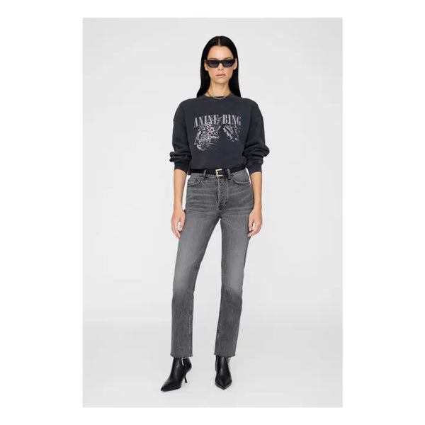 Anine Bing Spencer Sweatshirt Leopard - Washed