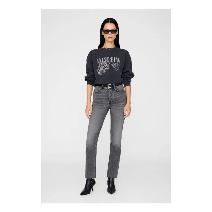 Anine Bing Spencer Sweatshirt Leopard - Washed