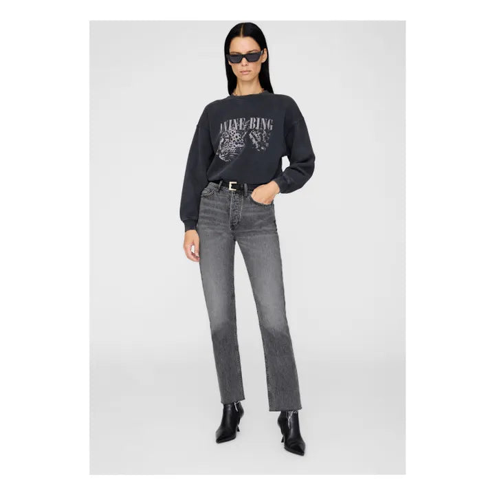 Anine Bing Spencer Sweatshirt Leopard - Washed