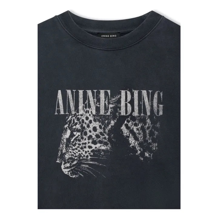 Anine Bing Spencer Sweatshirt Leopard - Washed