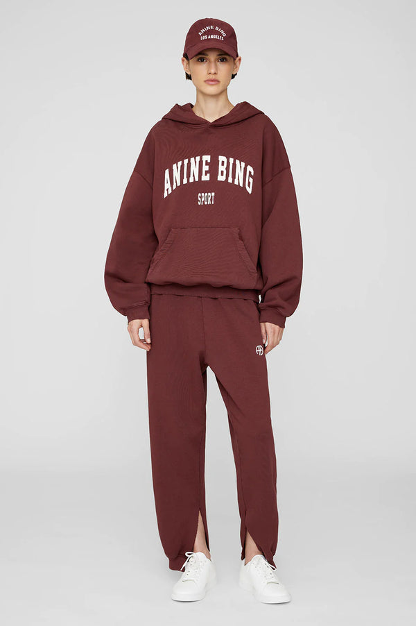 Anine Bing Tyler Jogger - Dark Cherry