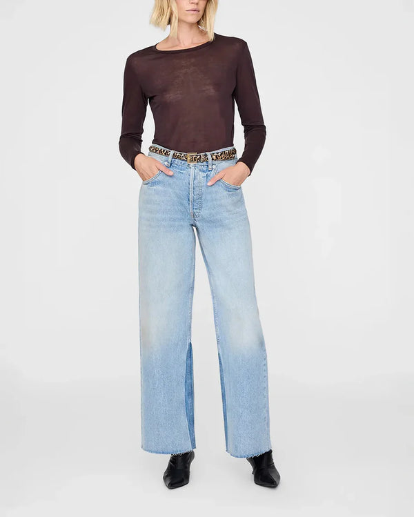 Anine Bing Nicola Belt - Leopard Calf Hair