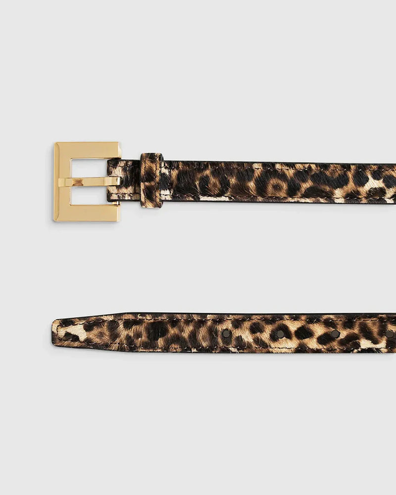 Anine Bing Nicola Belt - Leopard Calf Hair
