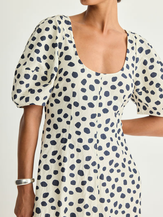 Apiece Apart Anni Scoop Maxi - Yayoi Cream & Navy