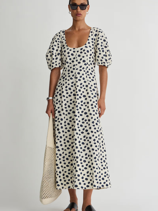 Apiece Apart Anni Scoop Maxi - Yayoi Cream & Navy