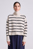 Apiece Apart Ari Cropped Turtle Cream & Black Stripe