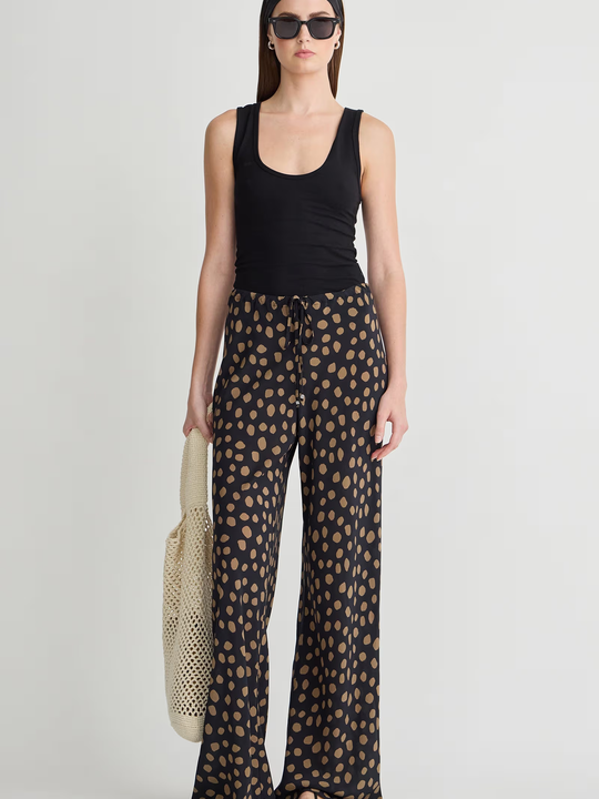 Apiece Apart Inka Bias Pant Yayoi Black & Camel