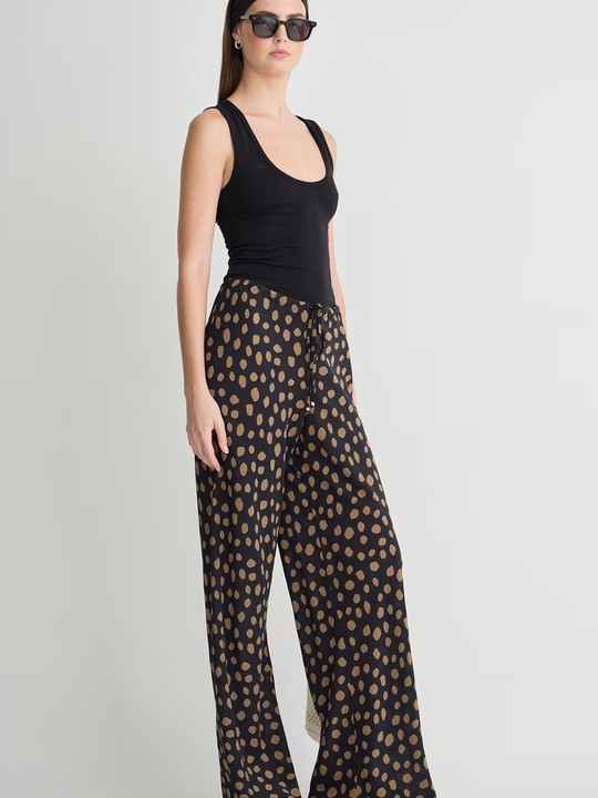 Apiece Apart Inka Bias Pant Yayoi Black & Camel