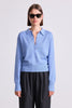 Apiece Apart Kari Polo Knit Heathered Sky