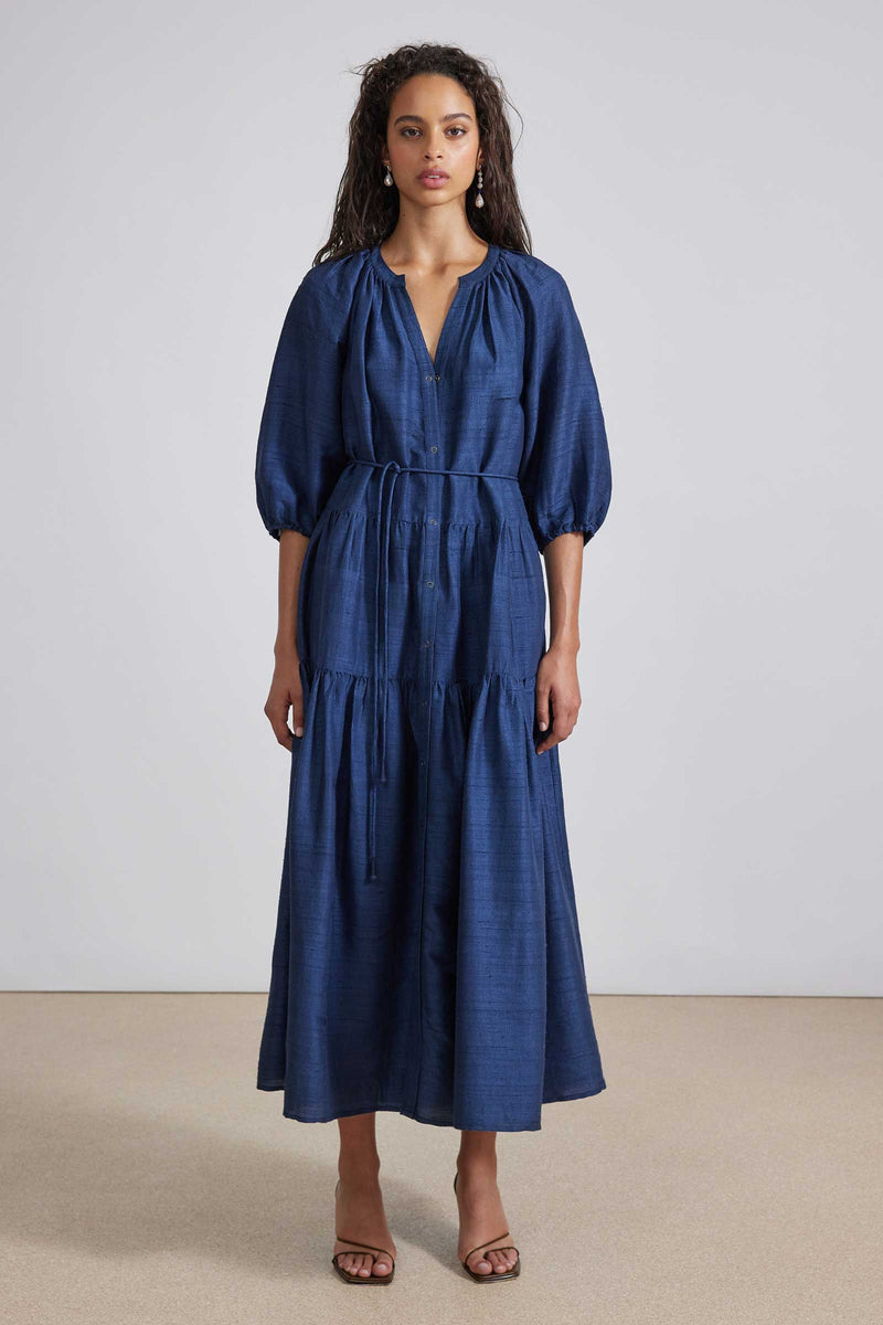 Apiece Apart Mitte Maxi Dress Navy