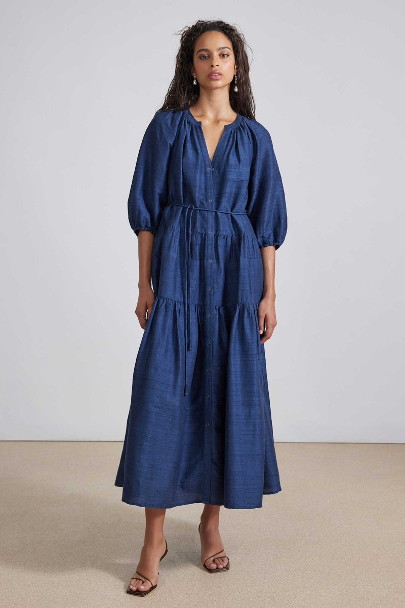 Apiece Apart Mitte Maxi Dress Navy