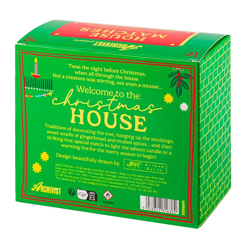 Archivist Christmas House Matches