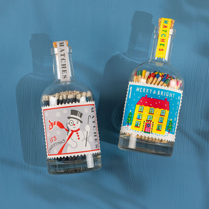 Archivist Snowman Stamp Match Bottle