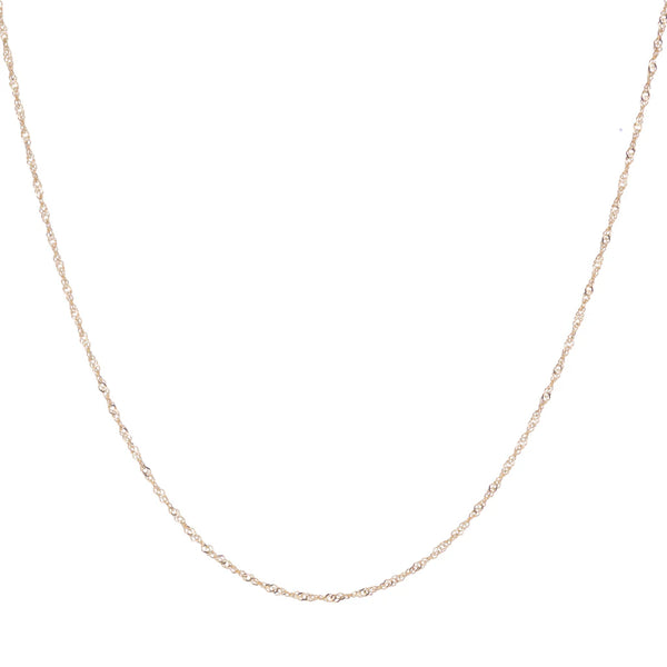 Ariel Gordon Jewelry 1.2mm Singapore Chain- 22" CHAIN ONLY