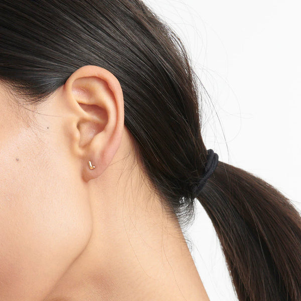 Ariel Gordon Jewelry Mini Helium Initial Studs (SINGLE)