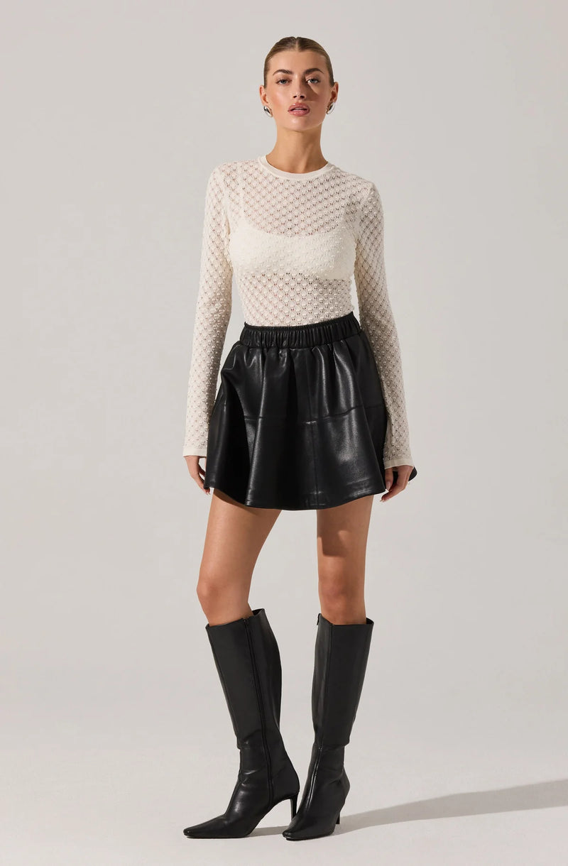 Astr The Label Dex Sweater Top Cream