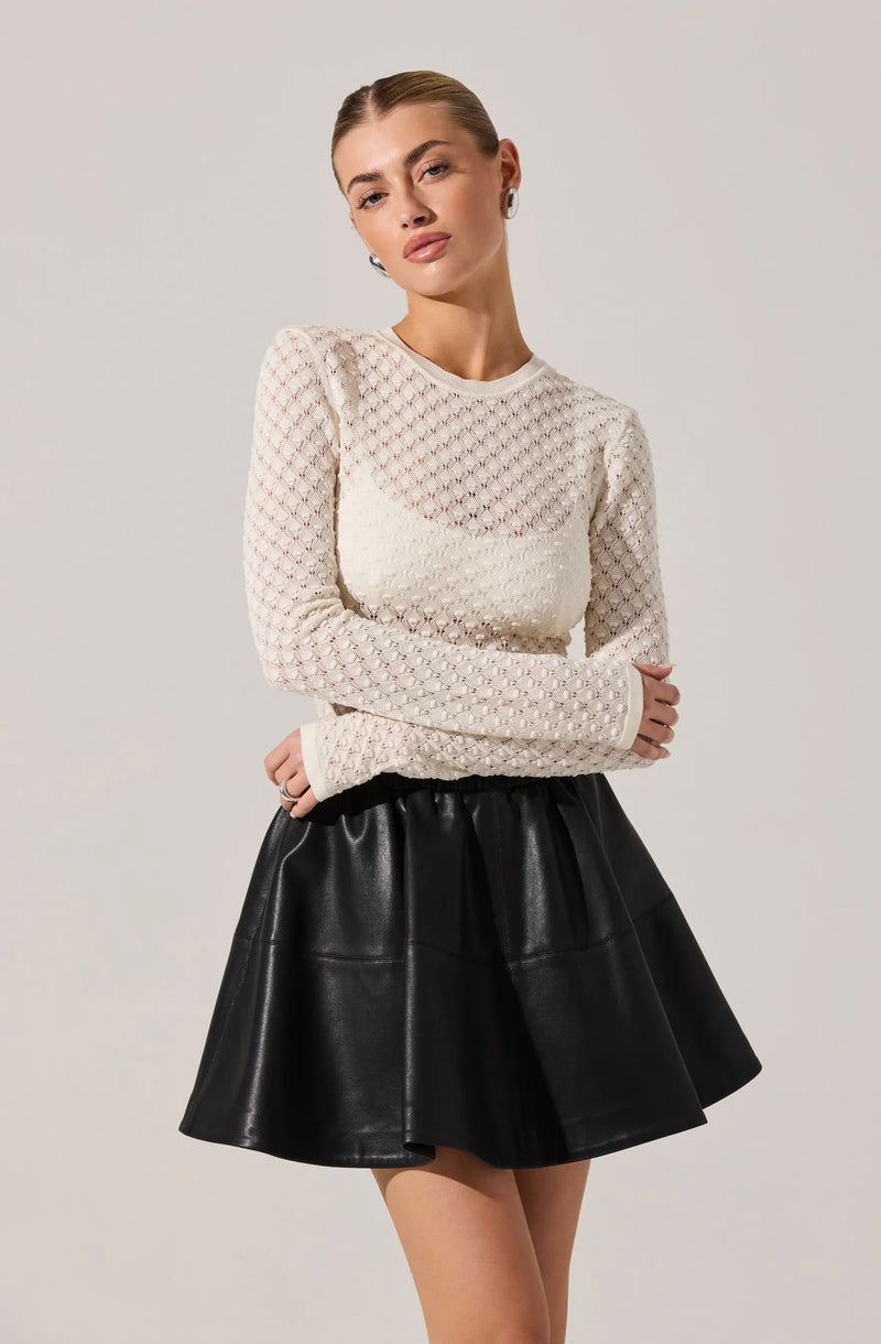 Astr The Label Dex Sweater Top Cream