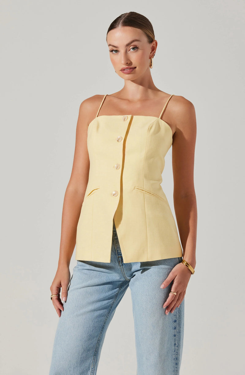 Astr The Label Nori Top Yellow