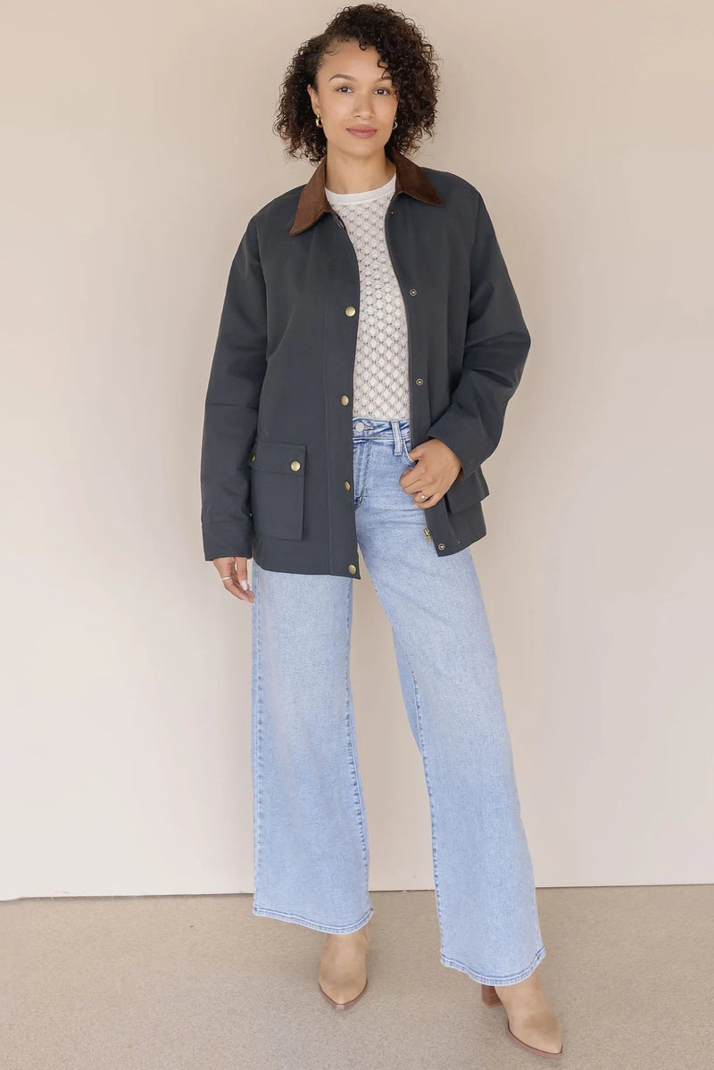 Astr The Label Rylan Jacket Navy