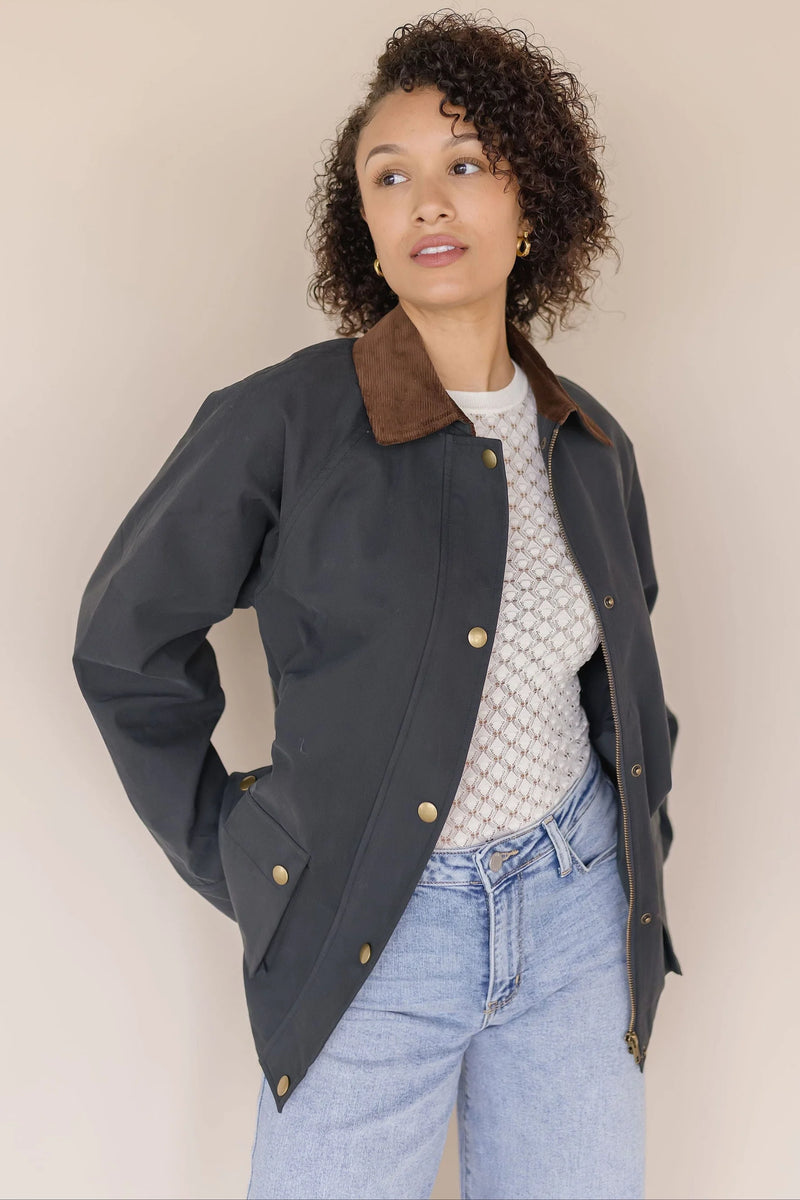 Astr The Label Rylan Jacket Navy