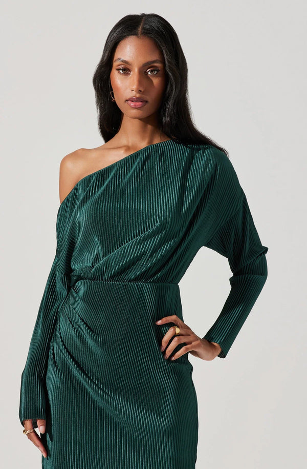 Astr the Label Axenia Dress Teal