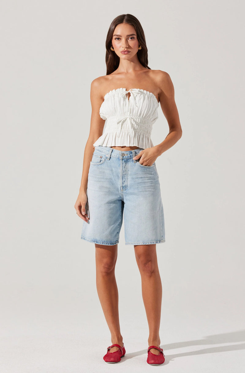Astr the Label Biffy Top White