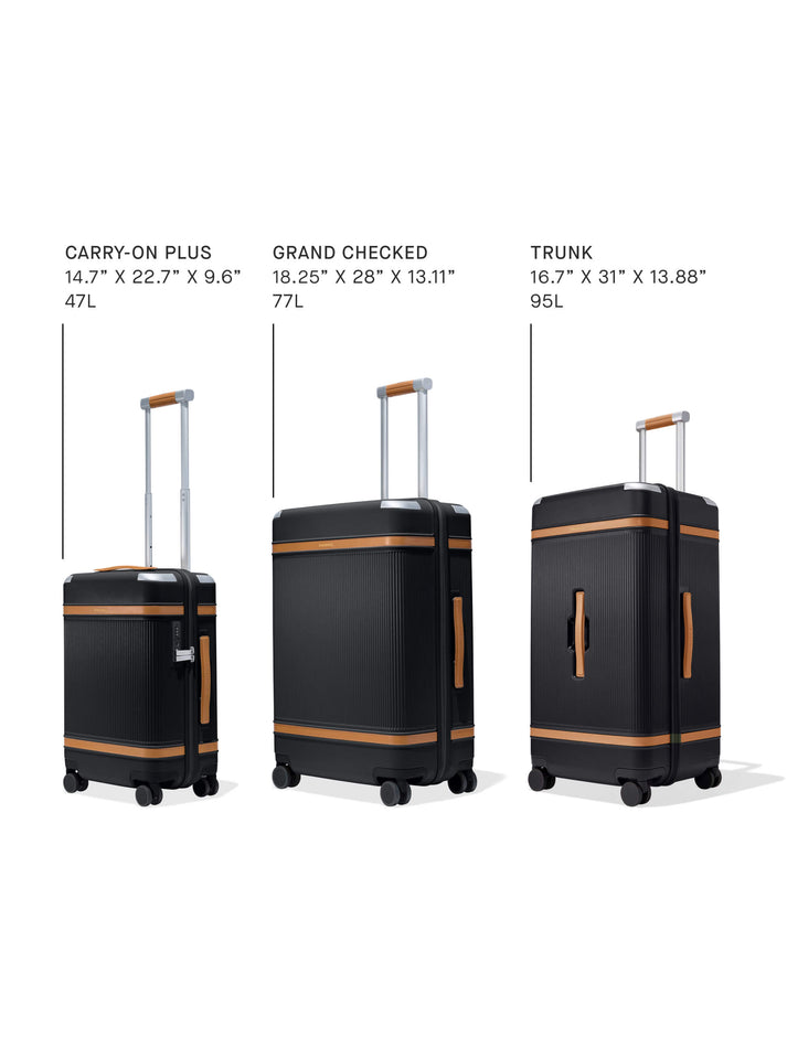 Paravel Aviator Carry-On Plus Sandstone Black