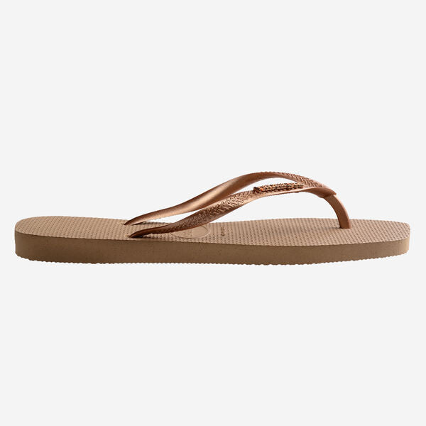 Havaianas Slim Square Logo Metallic Sandal