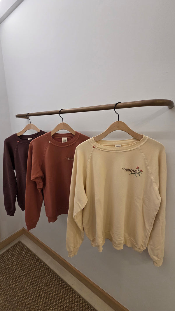 I Stole My Boyfriend's Shirt Amour Mama Sweatshirt Pack Coconut Milk