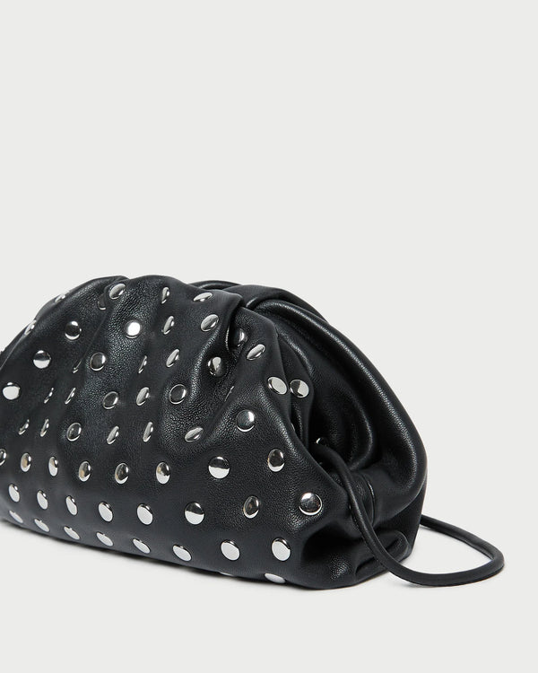 Loeffler Randall Bailey Black/Silver Dome Clutch