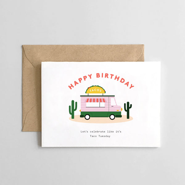 Spaghetti & Meatballs Happy Birthday Taco Truck