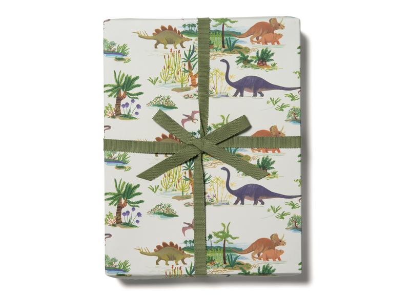 Red Cap Cards Dinosaurs Wrap Roll