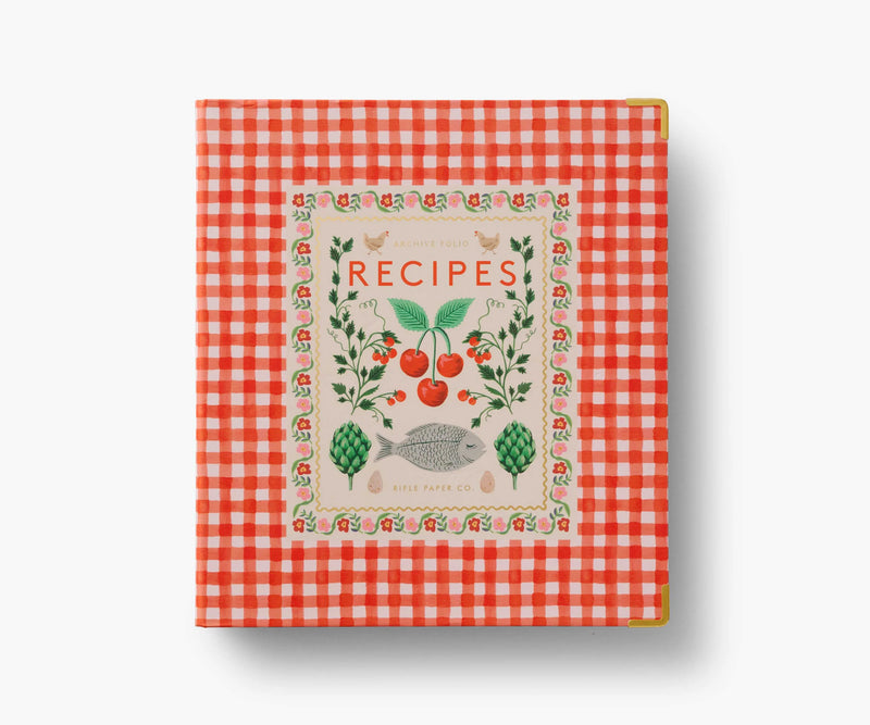 Rifle Paper Co. Cherry Farm Recipe Binder