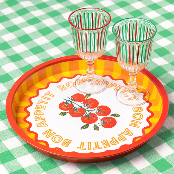 Talking Tables Bon Appetit Tomato Tin Tray - 31cm