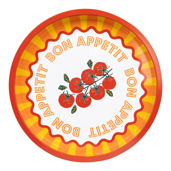Talking Tables Bon Appetit Tomato Tin Tray - 31cm