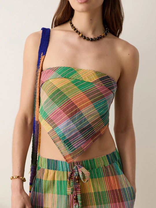 Boteh Echo Handkerchief Top - Kaleido