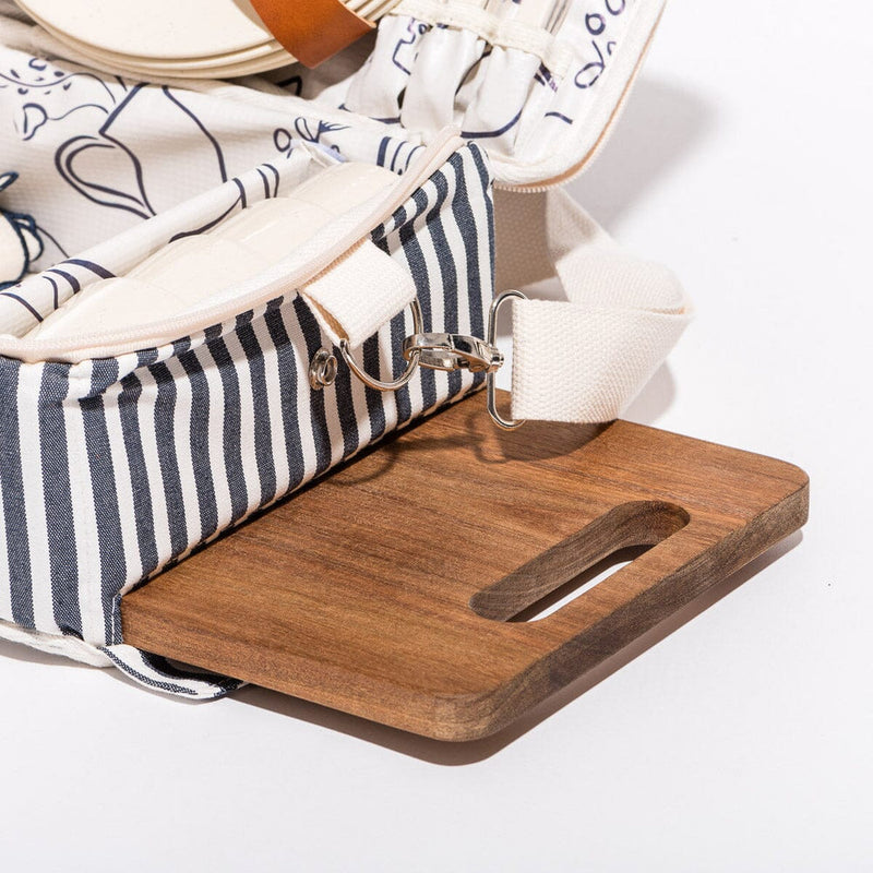 Business & Pleasure Picnic Set - Laurens Navy Stripe