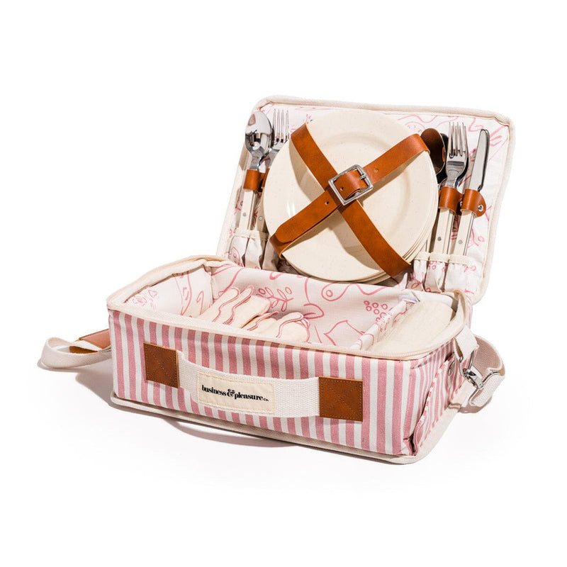 Business & Pleasure Picnic Set - Laurens Pink Stripe